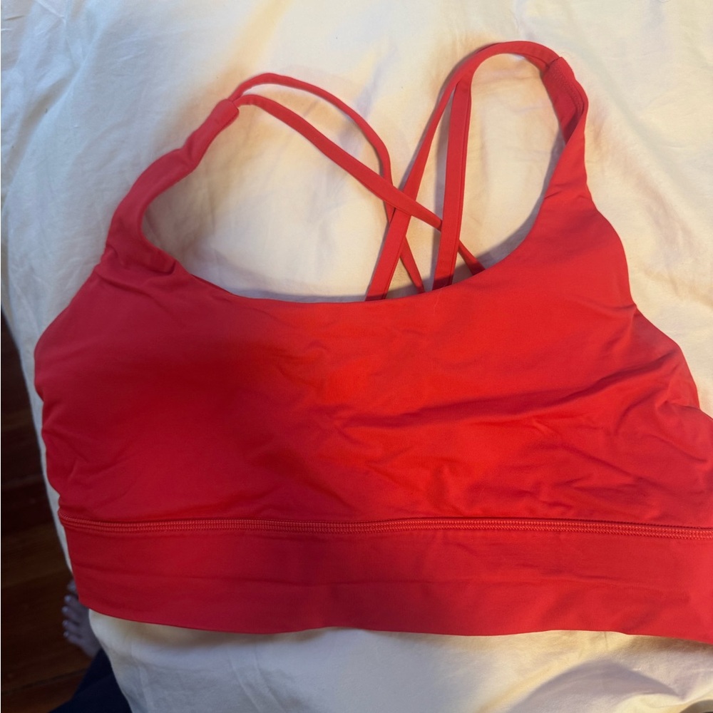 Lululemon Red Strappy Sports Bra
